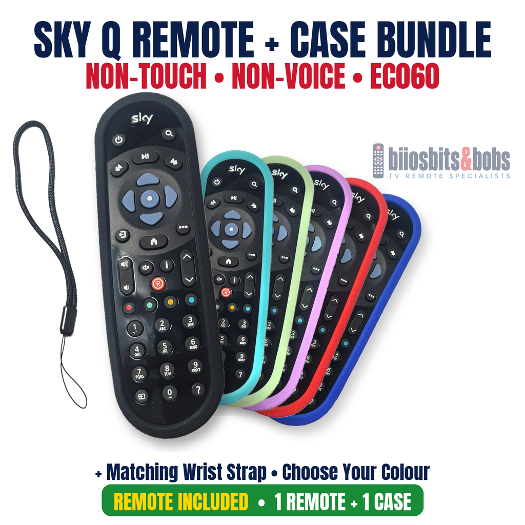 EC060 Sky Q Remote Control + Silicone Case Bundle – Non-Touch Non-Voice