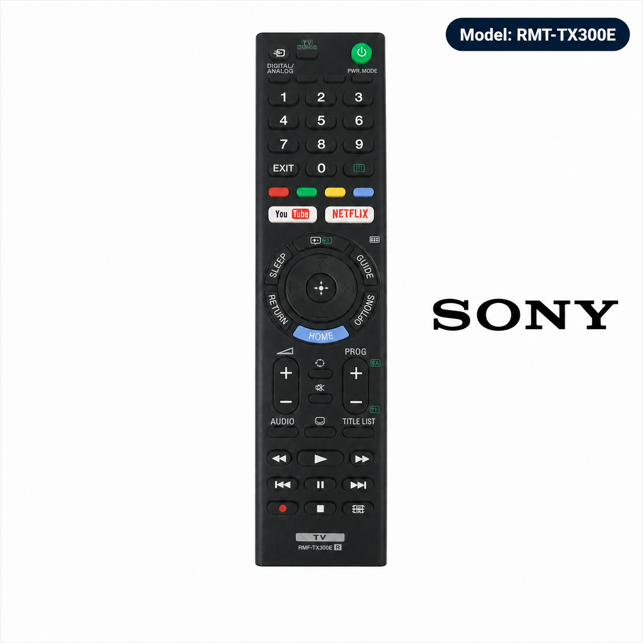 Sony RMT-TX300E Replacement Remote Control Bravia 4K HDR Netflix YouTube