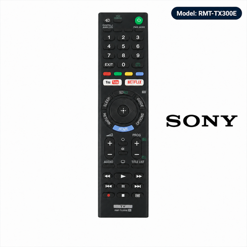 Sony RMT-TX300E Replacement Remote Control Bravia 4K HDR Netflix YouTube