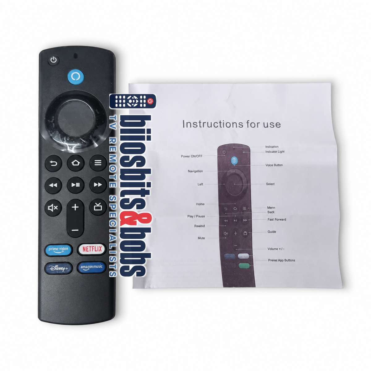 L5B83G Alexa Voice Remote – Replacement for Fire TV Stick 4K, Max, Lite, 3rd Gen & Cube