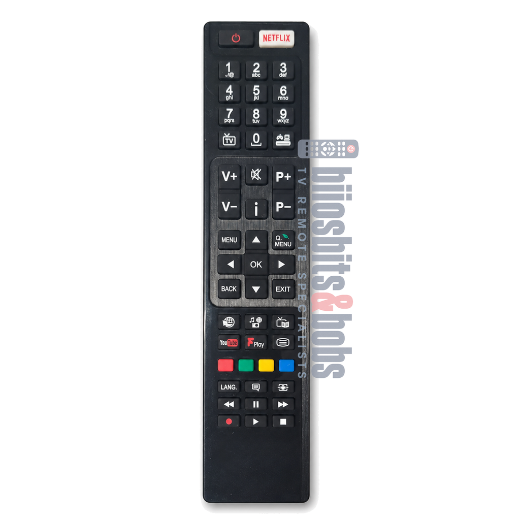 RC4848F Hitachi TV Remote Control – Replacement for 43HK6T74U, 50HK6T74U & 55HK6T74U