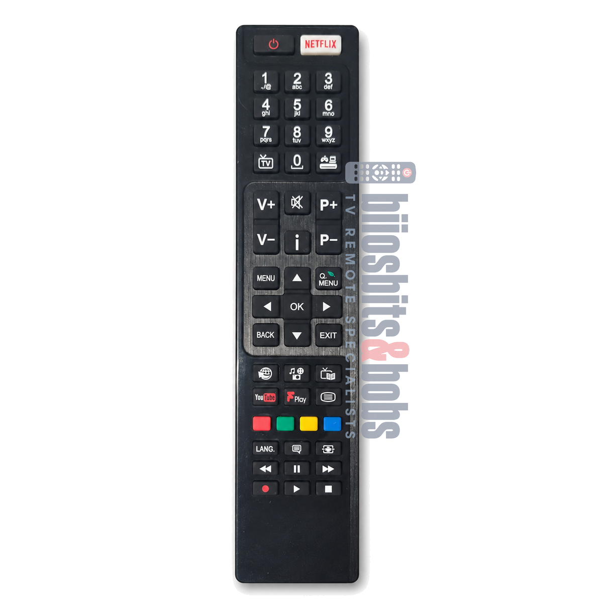 RC4848F Hitachi TV Remote Control – Replacement for 43HK6T74U, 50HK6T74U & 55HK6T74U