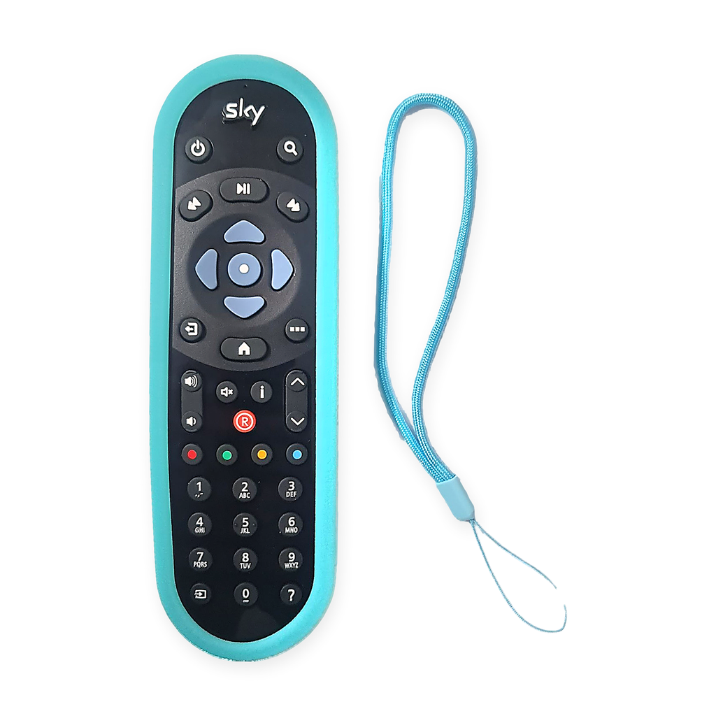Silicone Case for Sky Q Non-Touch EC060 Remote – Luminous Blue, Shockproof with Strap - Case Only