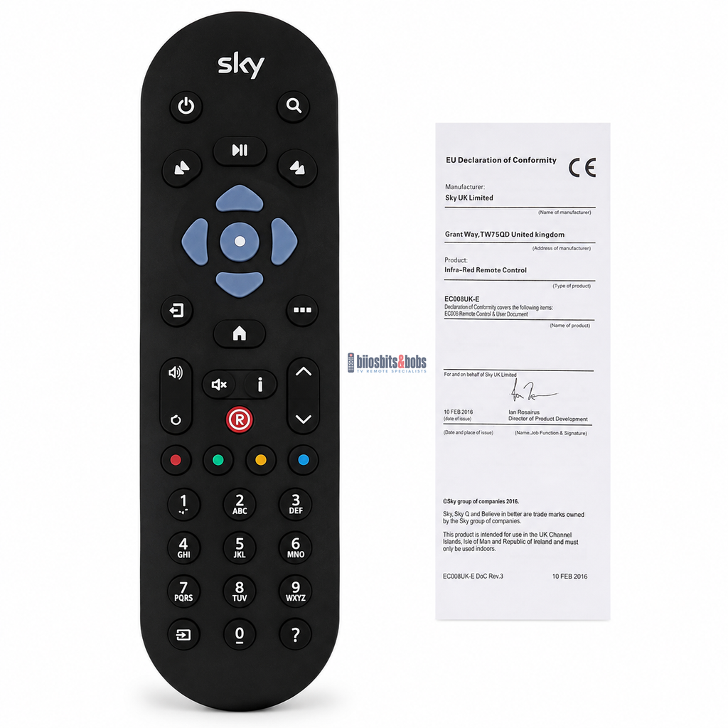 Sky Q EC060 Remote Control Sky Q Mini Silver Box Non-Touch None-Voice